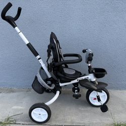BabyJoy Elite 6-in-1 Trike – Gray – Grows with Your Toddler!