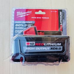 Milwaukee M18 18-Volt Lithium-Ion High Output Battery Pack 6.0Ah