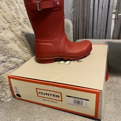 Hunter Women Original Short Rain boots Red