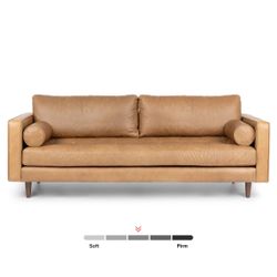 Poly & Bark - Leather Tufted Sofa