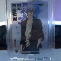 BLEACH Clear Card Collection Ichimaru Gin Foil Stamping Sign Bleach Anime Manga