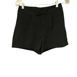 A New Day Black Pleated Shorts 