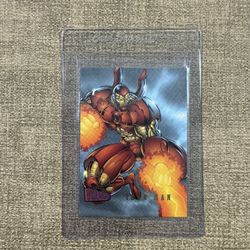 Vintage Iron Man Onslaught Marvel Card