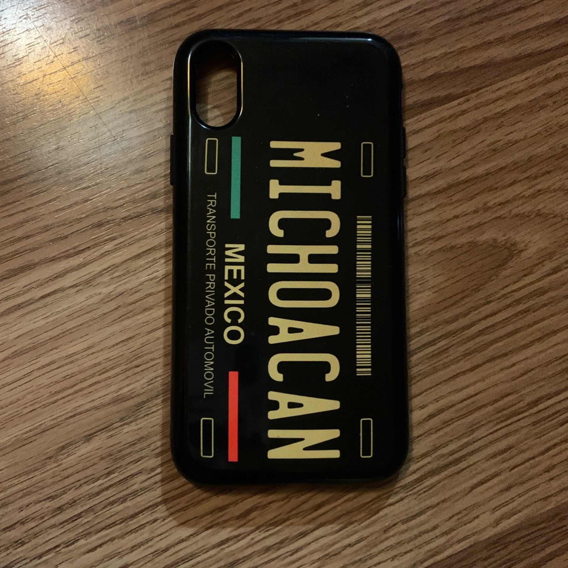 Case For iPhone XS Placas Michoacan