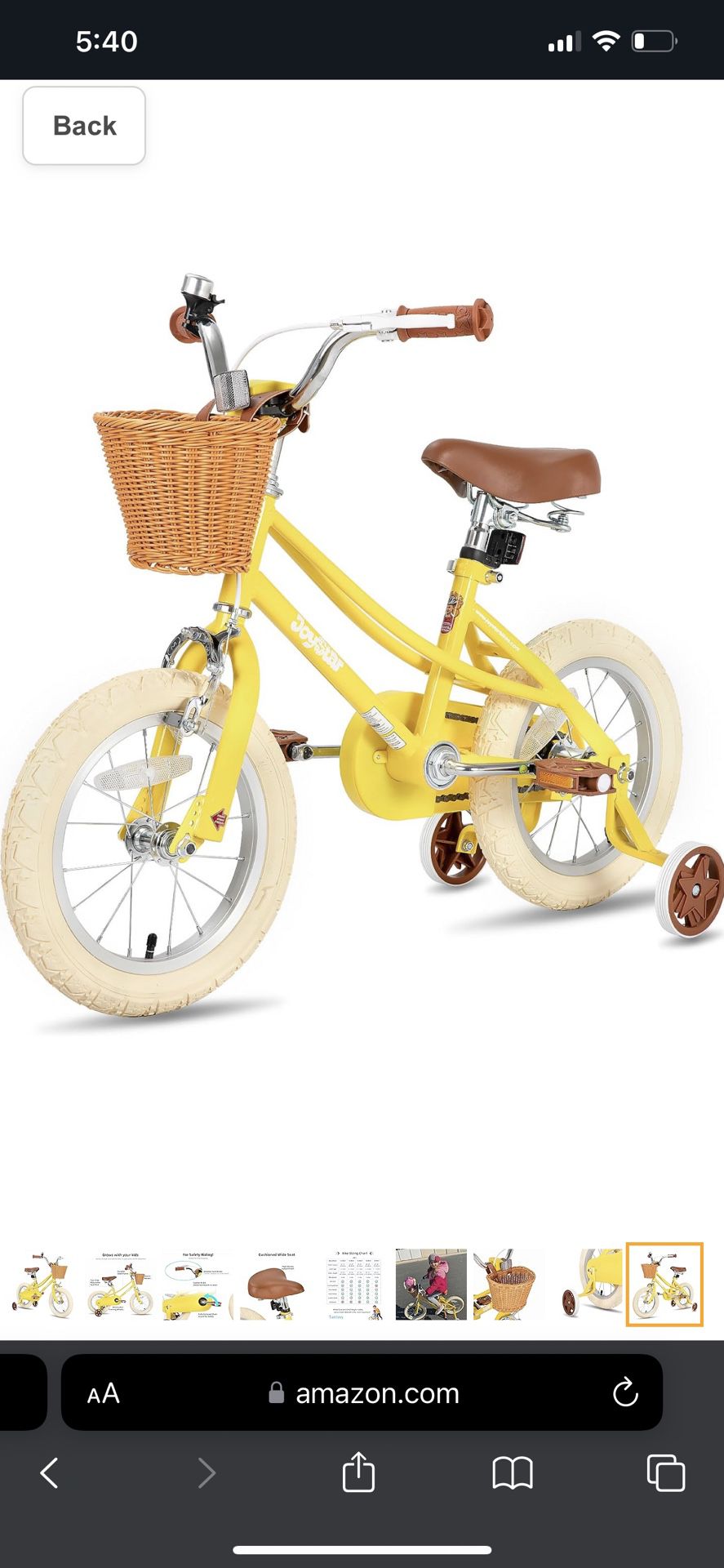 Joy Star 14” Girls Bike 