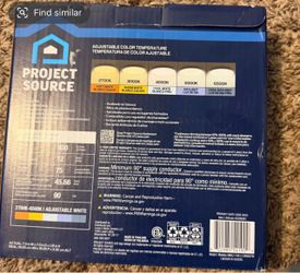 Project Source 7.5-in LED Round Flushmount Light
