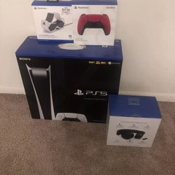 Console Bundle With Games And Accessories 1TB Extra Controller 
