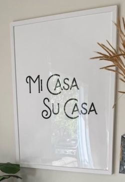 Mi Casa Su Casa Framed Wall Art Print