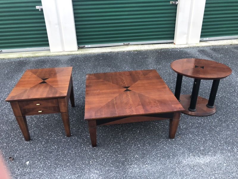 Set of 3 lane altavista tables coffee,end and oval