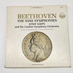 BEETHOVEN 9 SYMPHONIES SET OF 7 on 33 RPM