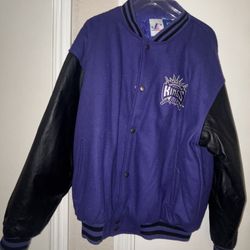 SACRAMENTO KINGS LETTERMAN JACKET