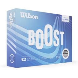 Wilson BOOST 2024 Golf Balls - White, 12pk