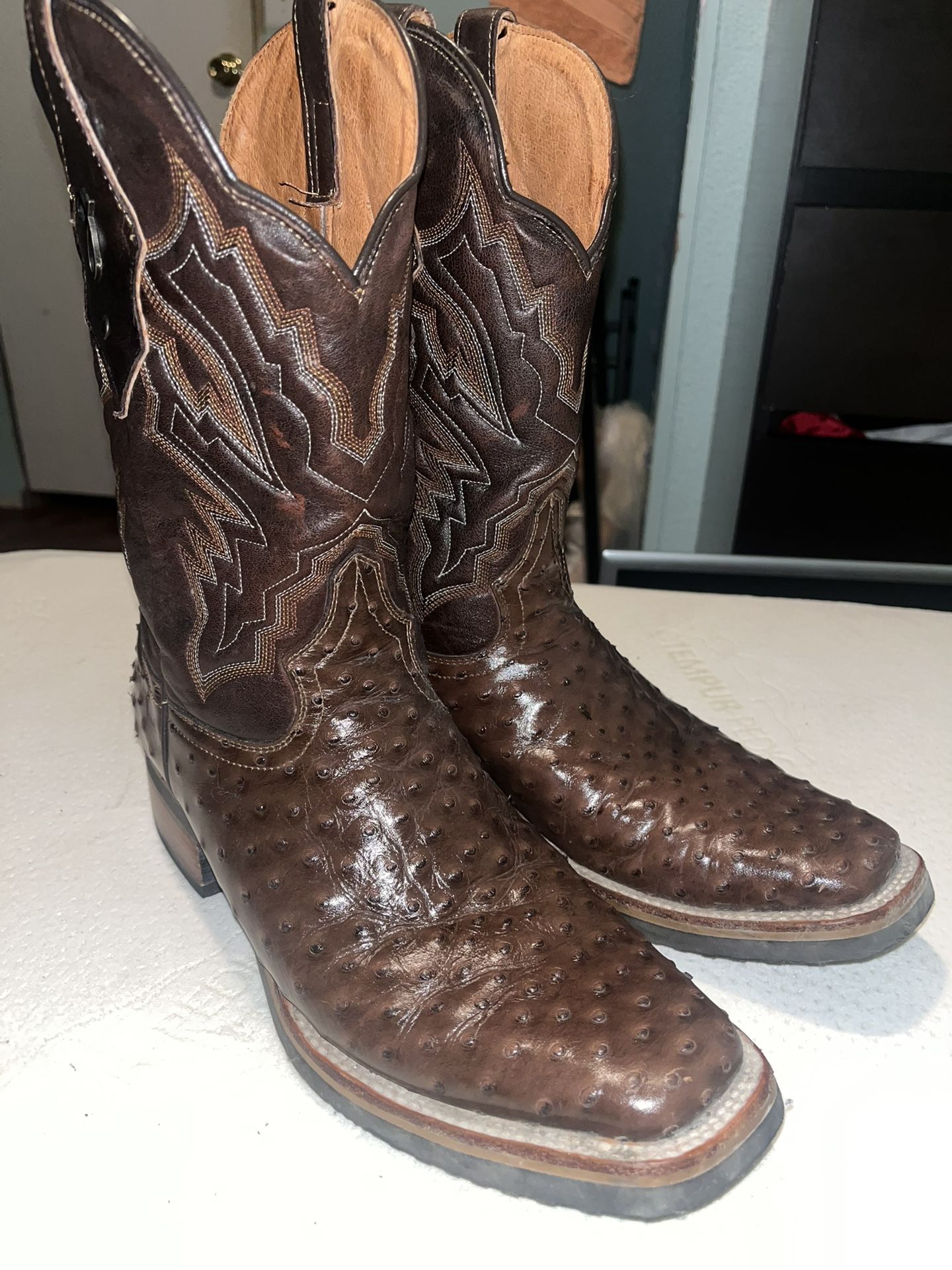 Men’s Jaca Ostrich Cowboy Boots