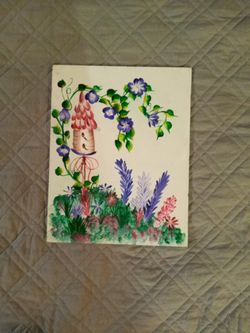 Hand Painted Bee I've With Floral