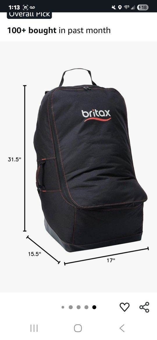 Britax Carseat Travel Bag