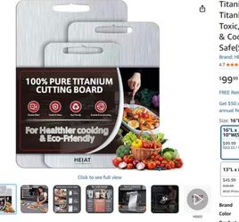New titanium cutting board