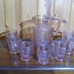 Beautiful Anchor Hocking Depression Glass Set