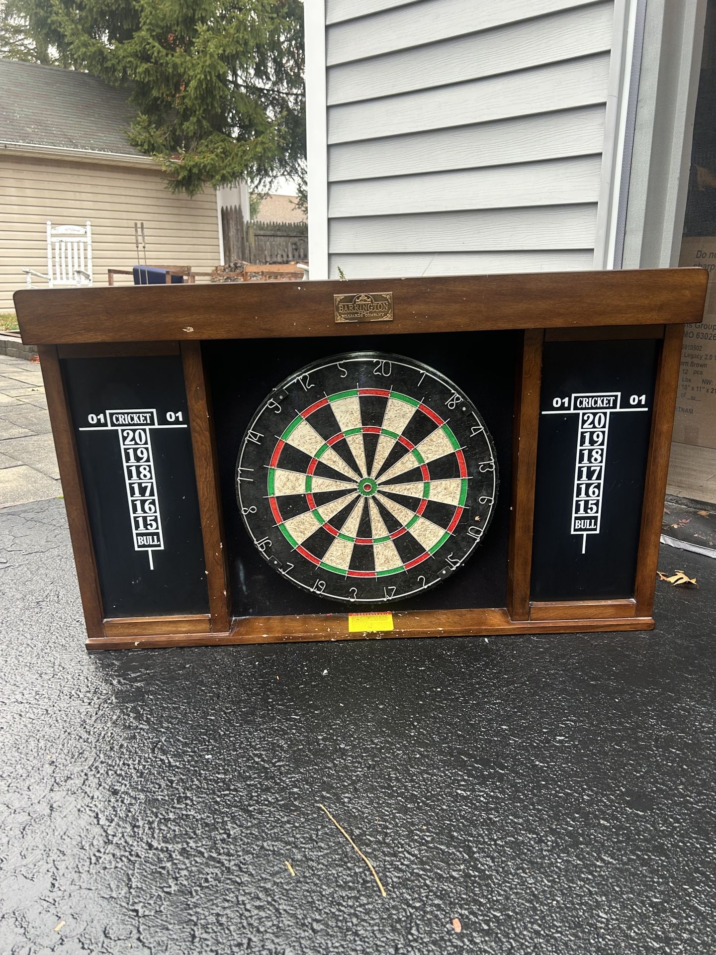 Barrington 40 Inch Dartboard Cabinet Set 