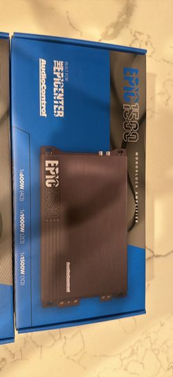 AudioControl EPIC 1500 Monoblock Class-D 1500 Watt Rms Car Subwoofer Amplifier combo epic big four channel