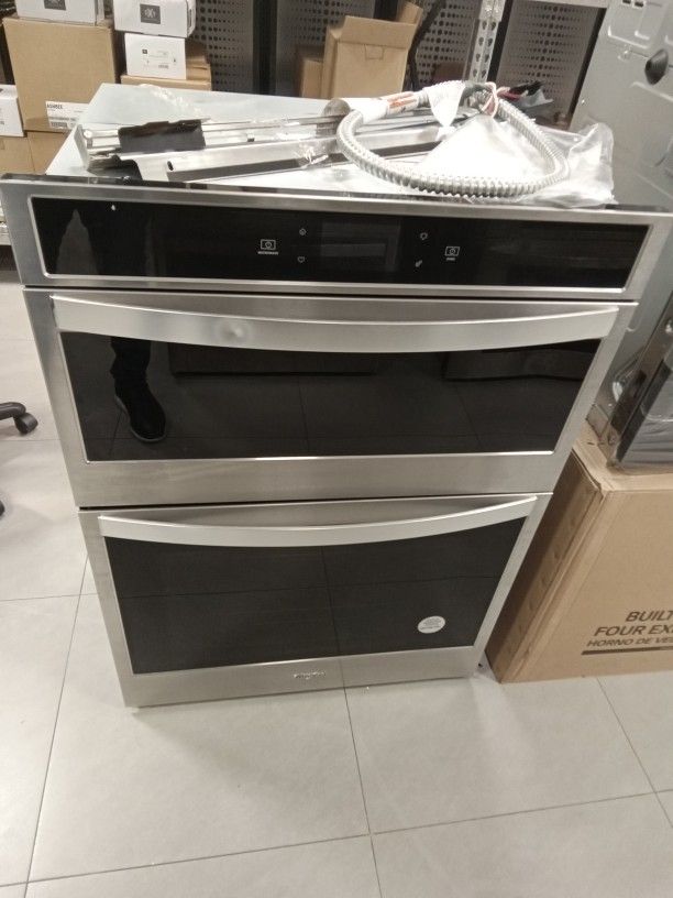 Amazing Whirpool Built In Wall Oven With Microwave And Air Fryer When Conected M#WOC75ECOHS