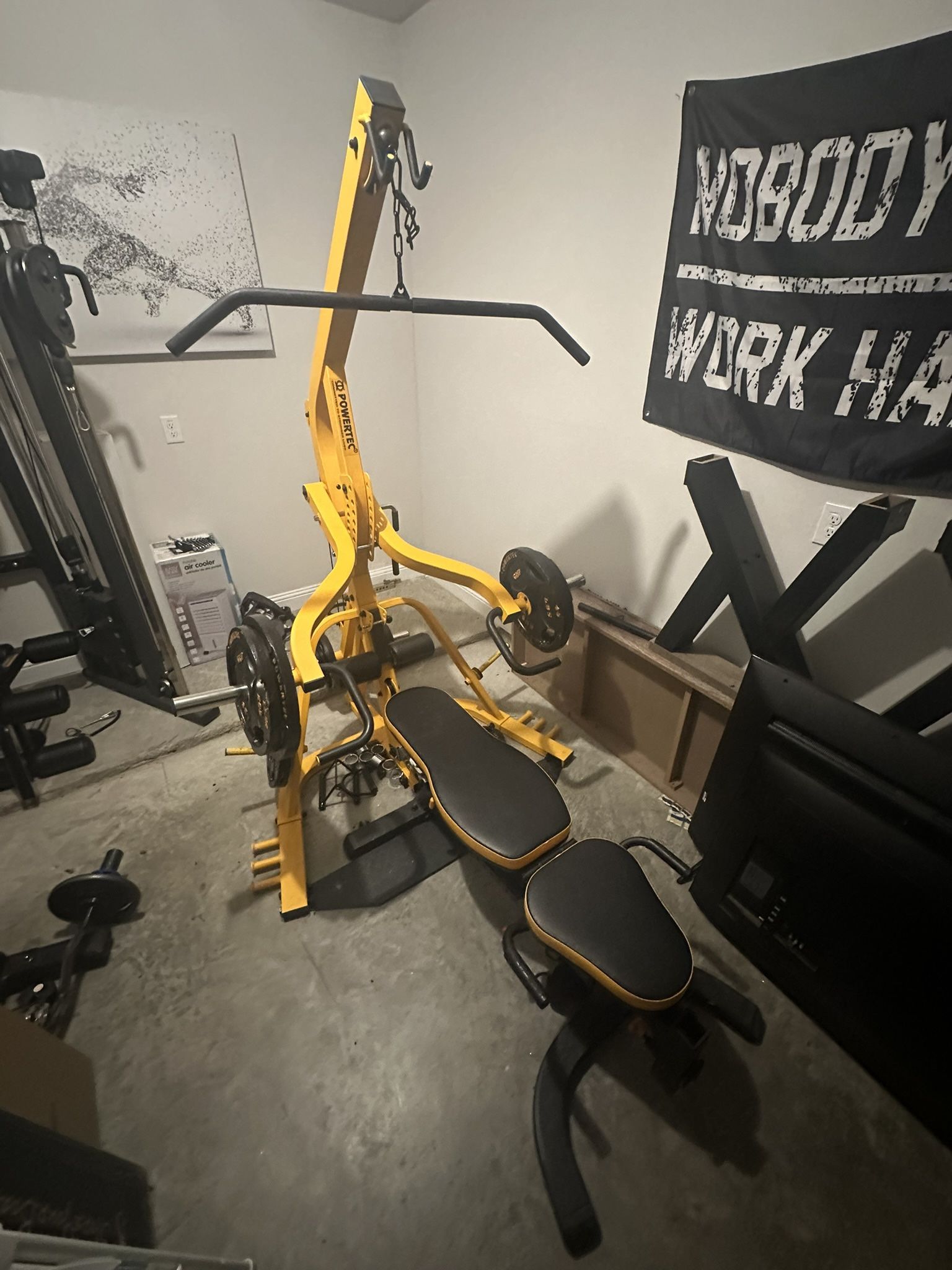 Powertec WORKBENCH LEVERGYM (with or without 245 lbs, Olympic weight plates)