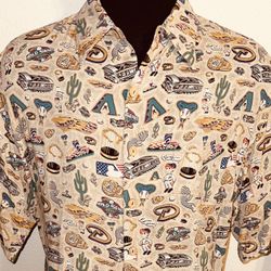 REYN SPOONER EARTHTONE2001 World Series ARIZONA DIAMONDBACKS Commemorates The WORLD SERIES WIN over the NY Yankees