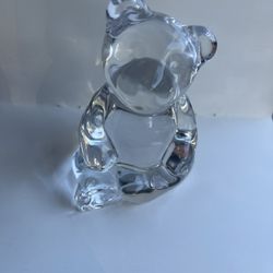 Vintage Princess House Lead Crystal Teddy Bear