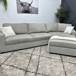 Grey Sectional Couch - Free Delivery