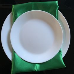 Napkins Satin Kelly Green