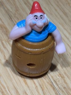 1998 Disney Peter Pan #7 Mr Smee in Barrel 2.75" McDonald's Toy