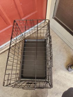 22" doble door folding crate
