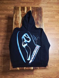 Evil Vice Men's "Ghost Face" Heavyweight Black Pullover Hoodie. Size Large