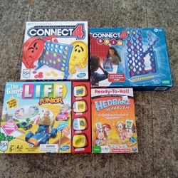 Lot Of 4 Boardgames Life Connect 4
