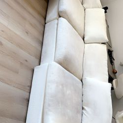 U Shape Cloud Modular Couches, 6-Seats Convertible Sectional Sofa Couch, Couch Cushion Covers Removable with Chaise Ottomans for Living R