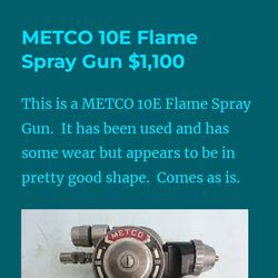 Flame Spray Gun 