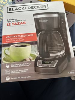 New Black And Decker 12 Cup Programmable Coffee Maker