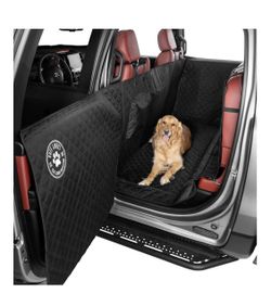 Ruff Liners XL Floor Liner with Door Protection, Black – As seen on Shark Tank – Fits double cab trucks with full-size folding seats, waterproof and w