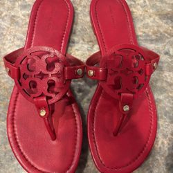 Tory Burch Red Signature Sandals