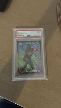 TOPPS 2024 ELLY DE LA CRUZ HOLIDAY PSA 9