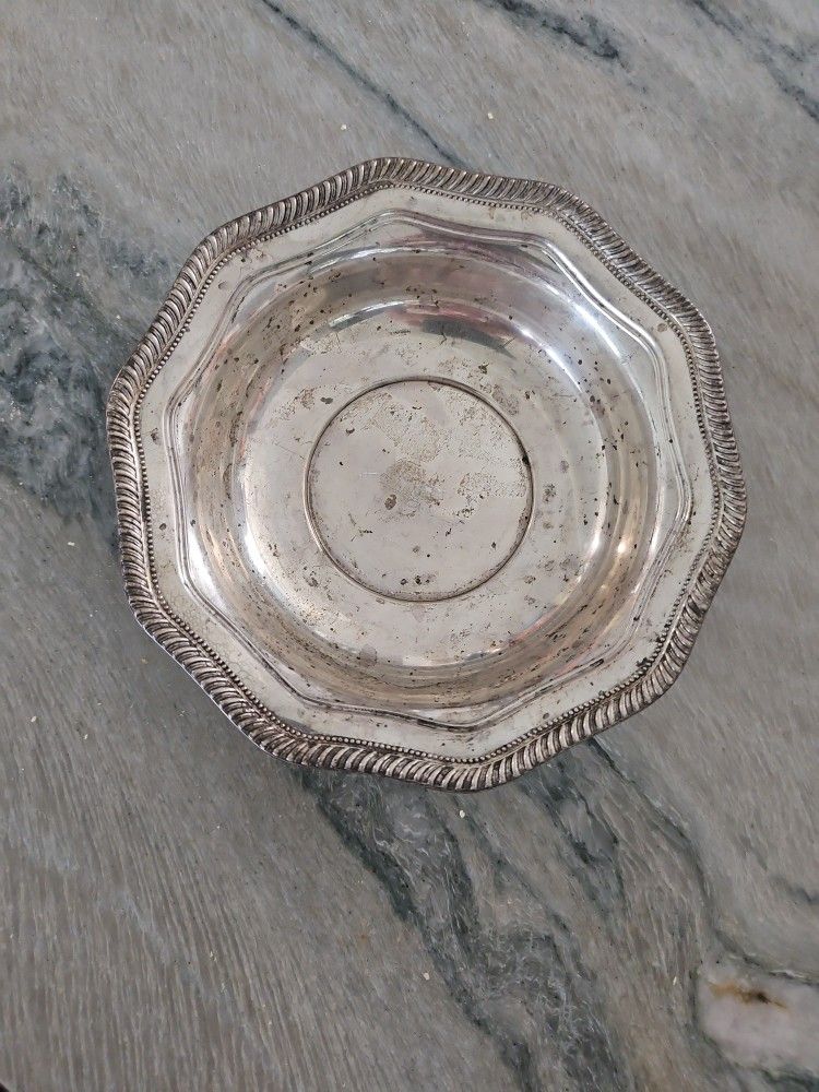 Vintage Bowl Dish BowlRetro Antique Vintage Bowl Sterling 1561 Stamped