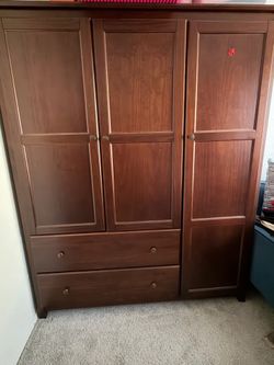 Brown armoire/closet