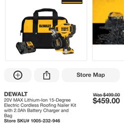  Electric Cordless Roofing Nailer Kit