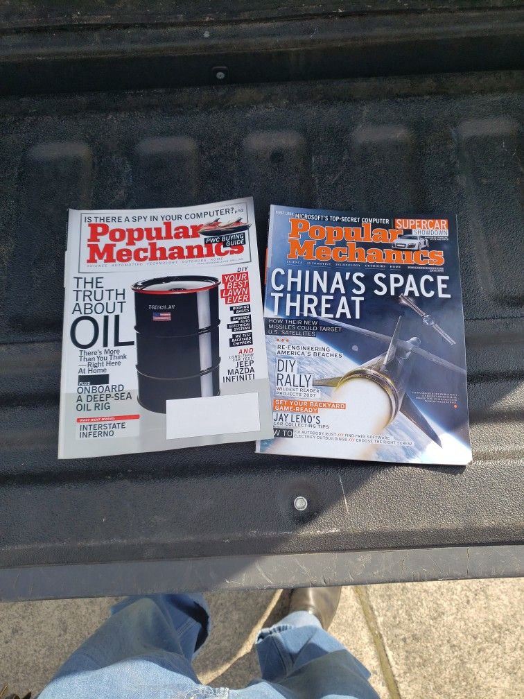 2007 And 2008 Popular Mechanic Magazine