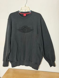 Vintage Air Jordan Wings Crewneck Sweatshirt Men’s XL Black Pockets