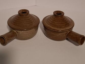 Ceramic bean pots with handle