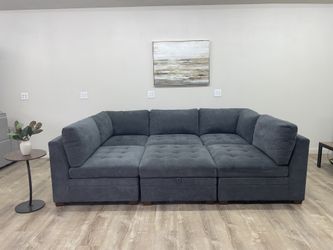 Modular Sectional Sofa w Ottoman