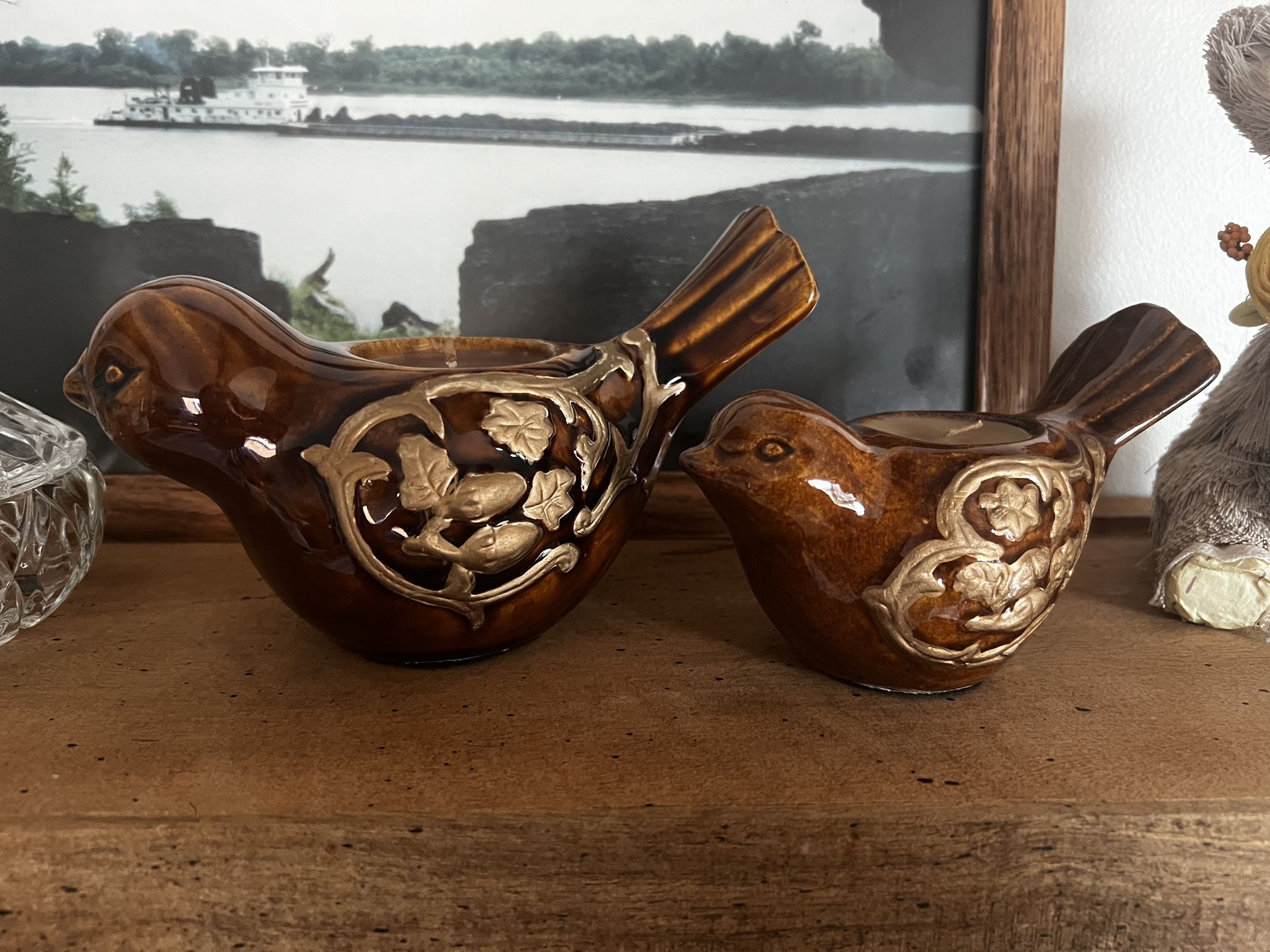 Bird Candle Holder Set