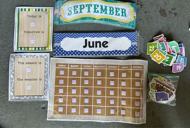 Calendar supplies for educators