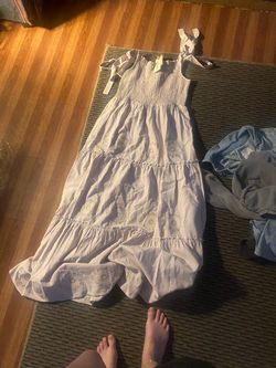 Tied up long dress