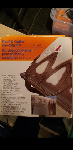 Roof and gutter Deicing kit